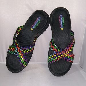 Skechers Brand Criss Cross Sandals, Size 7
